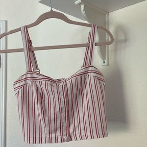Brandy Melville Striped Crop Top